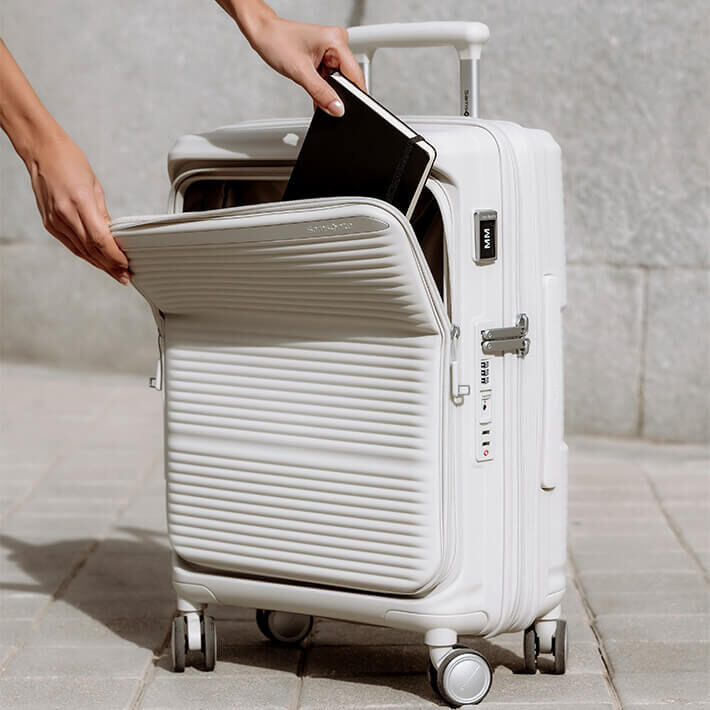 Handbagage met voorvak
