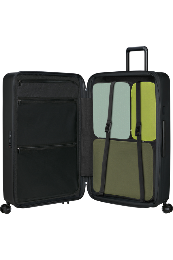 Samsonite Restackd Spinner Expandable 81cm  Zwart