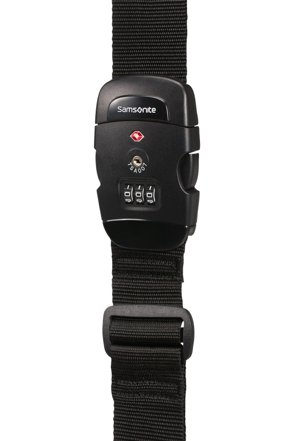 Samsonite Global Ta Luggage Strap/TSA Lock Zwart