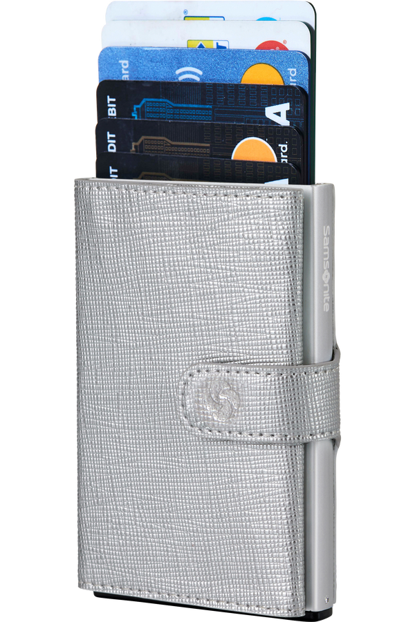 Samsonite Alu Fit 202 - Slide-up Wallet  Zilver