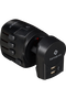 Samsonite Travel Accessories World Adaptor Pro 3-P+USB Zwart Samsonite Travel Accessories World Adaptor Pro 3-P+USB Zwart
