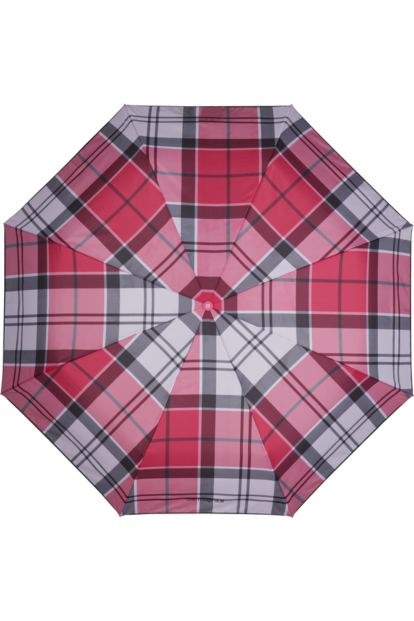 Samsonite Wood Classic S 3 Sect. Auto O/C Short  Fuchsia Check Samsonite Wood Classic S 3 Sect. Auto O/C Short  Fuchsia Check