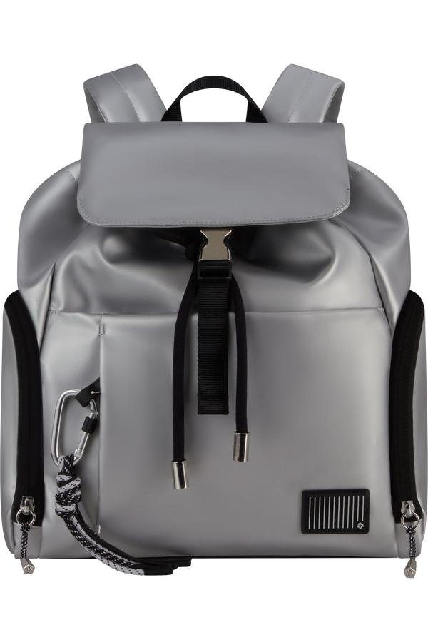 Samsonite Wander Last Backpack 3PKT 1 Buckle  Metallic Zilver