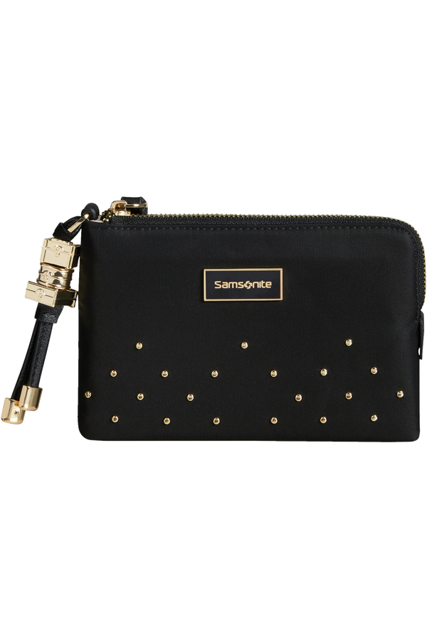 Samsonite Karissa Slg Flat Pouch 3CC Studs  Zwart
