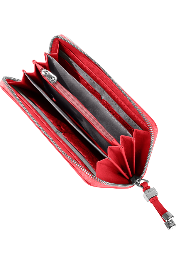Samsonite Karissa Slg Wallet ZIP Around L  Formula Red