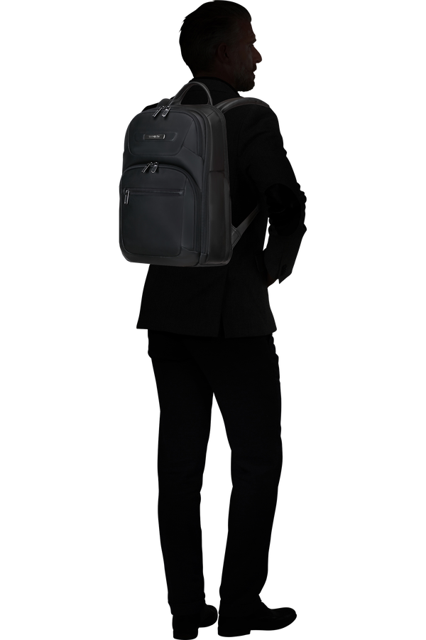 Samsonite Pro-Dlx 6 Leather Backpack 14.1'  Zwart Samsonite Pro-Dlx 6 Leather Backpack 14.1'  Zwart