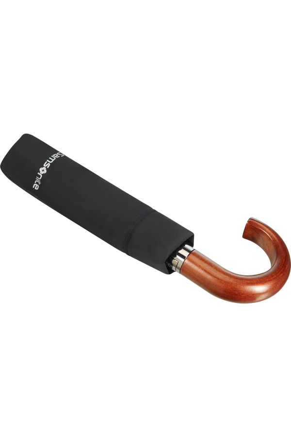 Samsonite Wood Classic S 3 Sect. Auto O/C Crook  Zwart