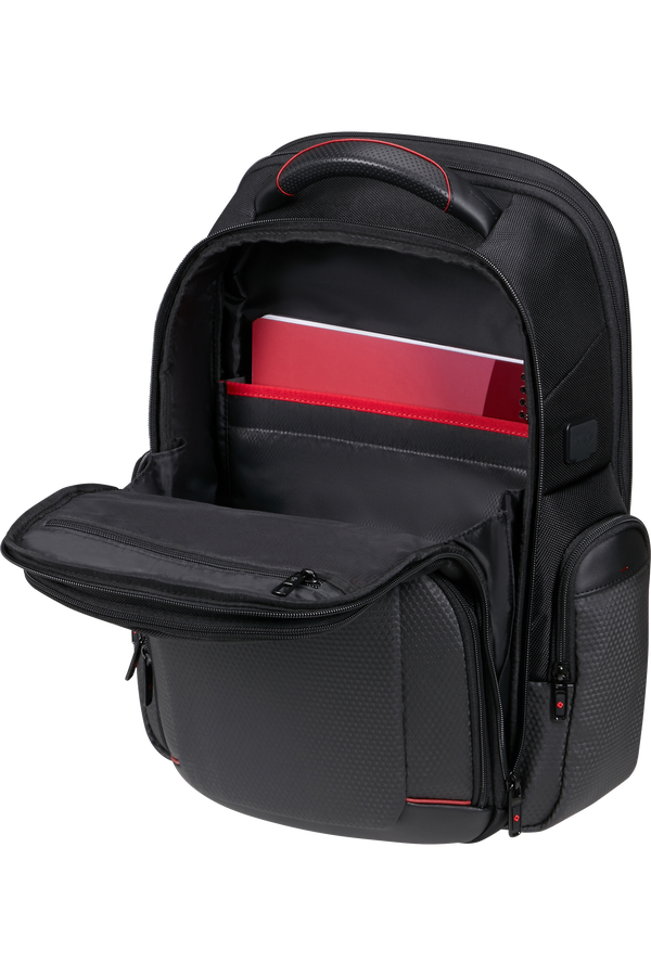 Samsonite Pro-DLX 6 Backpack 3 Volume Expandable 15.6'  Charcoal/Red