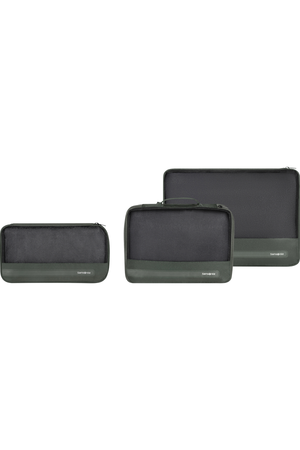 Samsonite Ta Revolution Set of 3 Packing Cubes  Groen