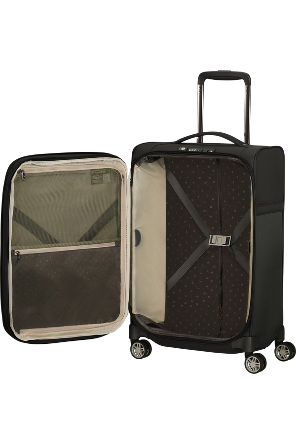 Samsonite Airea Spinner Expandable 35cm 55cm  Zwart