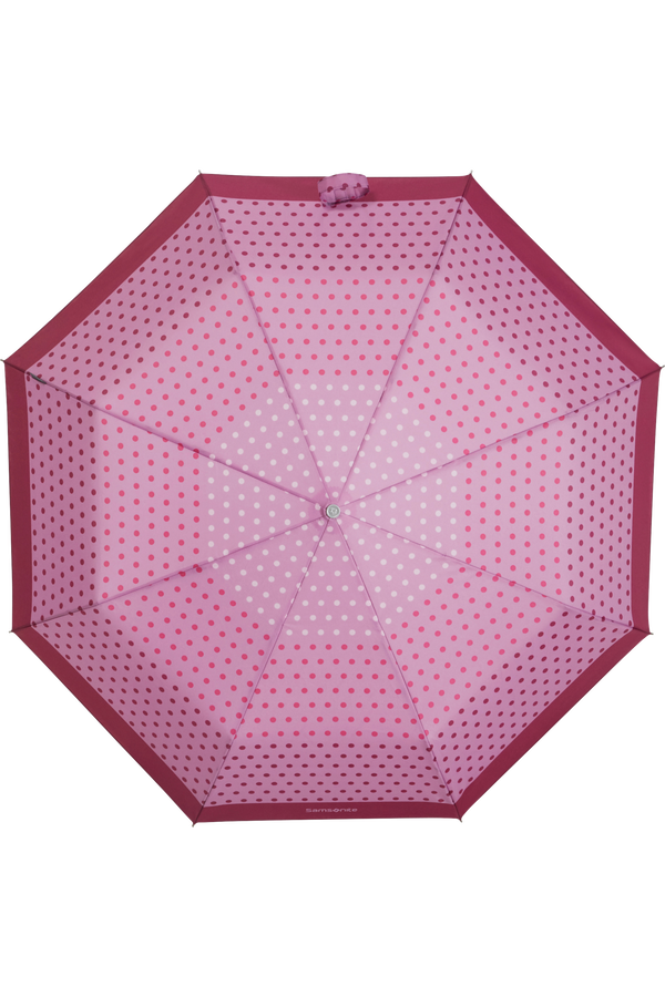 Samsonite Alu Drop S Safe 3 Sect. Auto O/C  Purple Dots