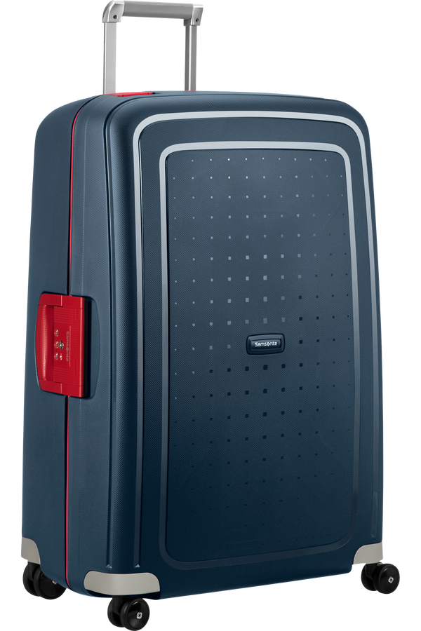 Samsonite S'Cure Spinner 75cm  Navy Blue/Capri Red