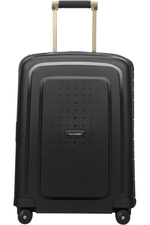 Samsonite S'Cure DLX Spinner 55cm/20inch  Black/Gold Deluscious