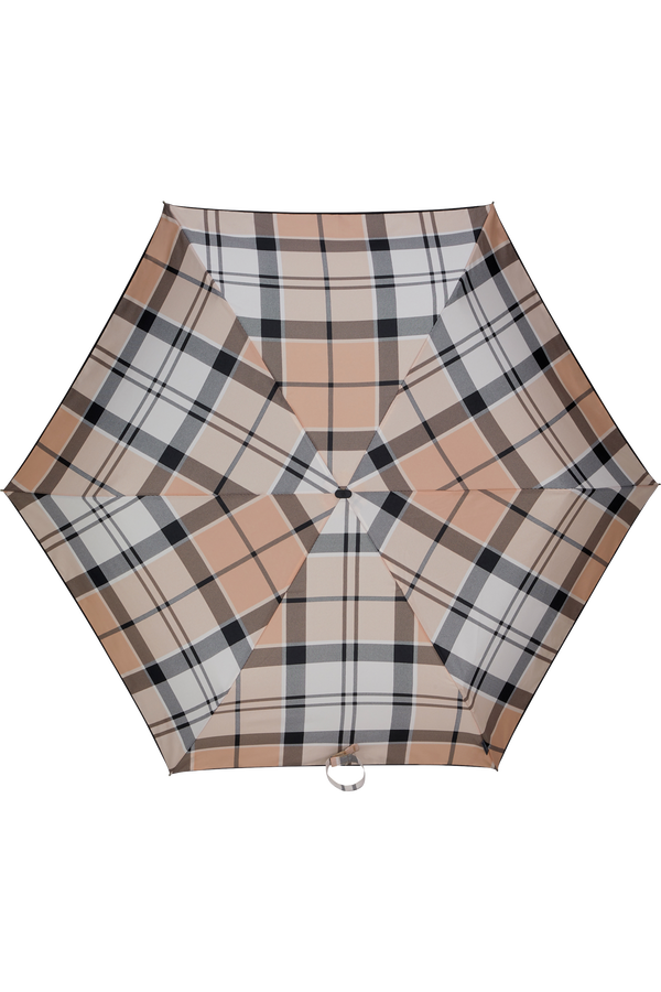 Samsonite Alu Drop S 3 Sect. Manual Flat  Beige Check