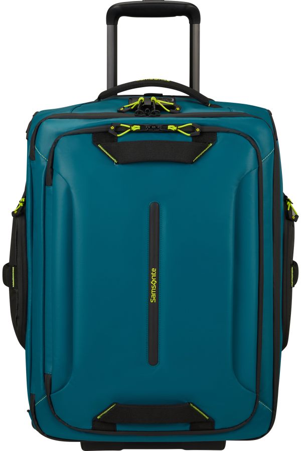 Samsonite Ecodiver Duffle with wheels 55/20 BACKPACK  Petrol Blue/Lime