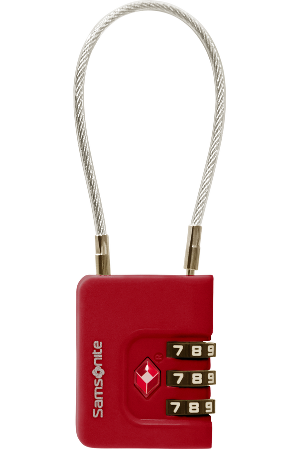 Samsonite Ta Revolution Cablelock 3 dial TSA  Rood