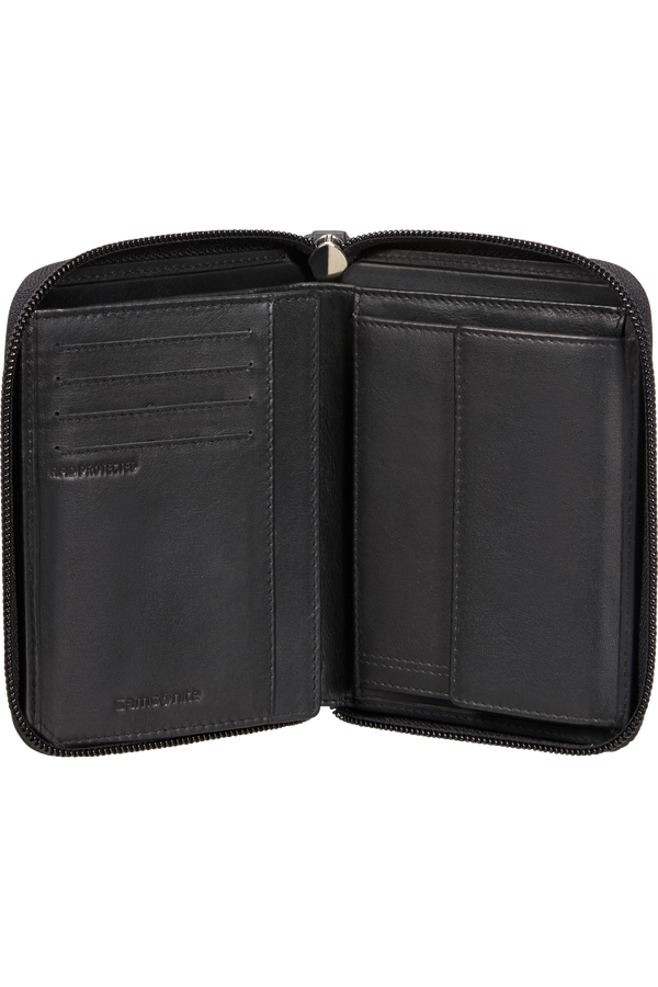 Samsonite Attack 2 Slg 323 - W ZIP AR+8CC+HFL+C  Zwart Samsonite Attack 2 Slg 323 - W ZIP AR+8CC+HFL+C  Zwart