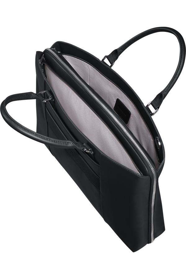 Image Biz Leather Aktetas 15.6" | Samsonite Image Biz Leather Briefcase 15.6'  Zwart