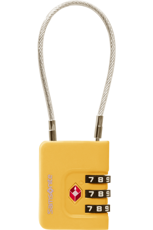 Samsonite Ta Revolution Cablelock 3 dial TSA  Geel