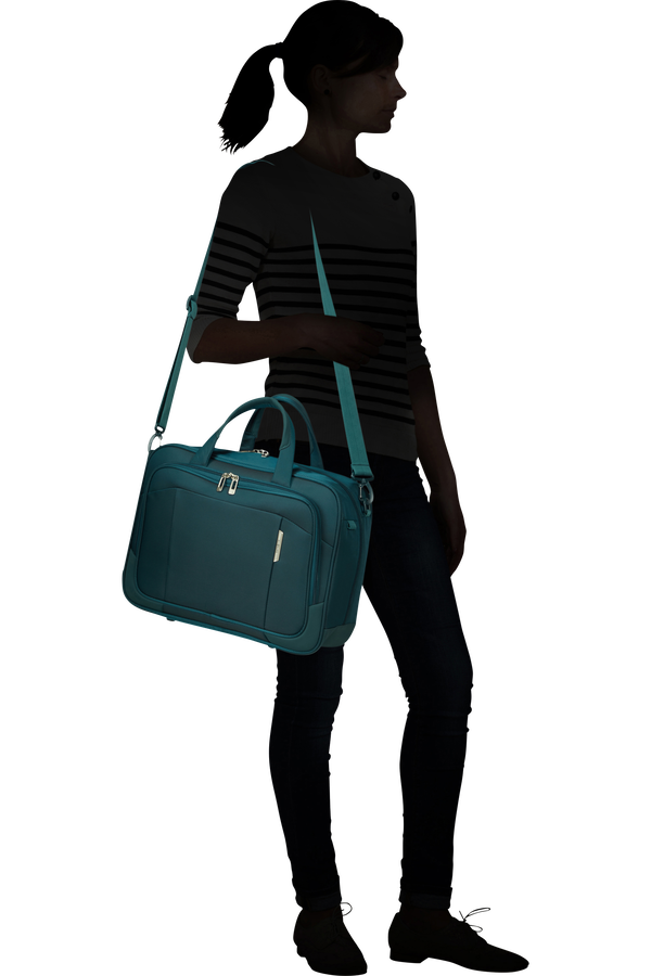 Samsonite Respark LAPTOP SHOULDER BAG  Petrol Blue Samsonite Respark LAPTOP SHOULDER BAG  Petrol Blue