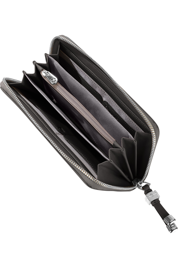 Samsonite Karissa Slg Wallet ZIP Around L  Zwart