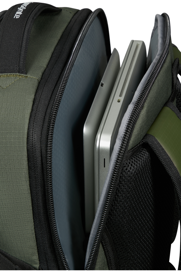 Samsonite Roadseeker Laptop Backpack Expandable L  Donker Olijfgroen