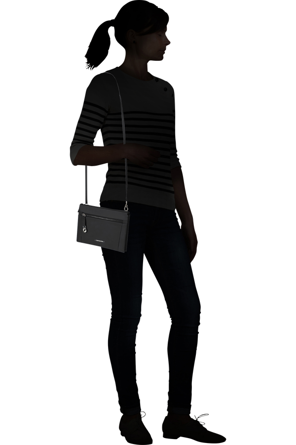 Samsonite Move Journey Mini Shoulder Bag 2 Compartments  Zwart