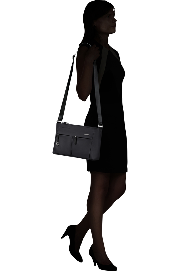 Samsonite Move 5.0 Horiz. Shoulder Bag + Flap  Zwart