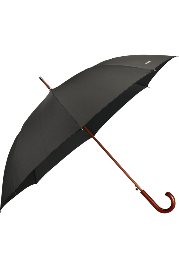 Samsonite Wood Classic S Stick Man Auto Open  Zwart