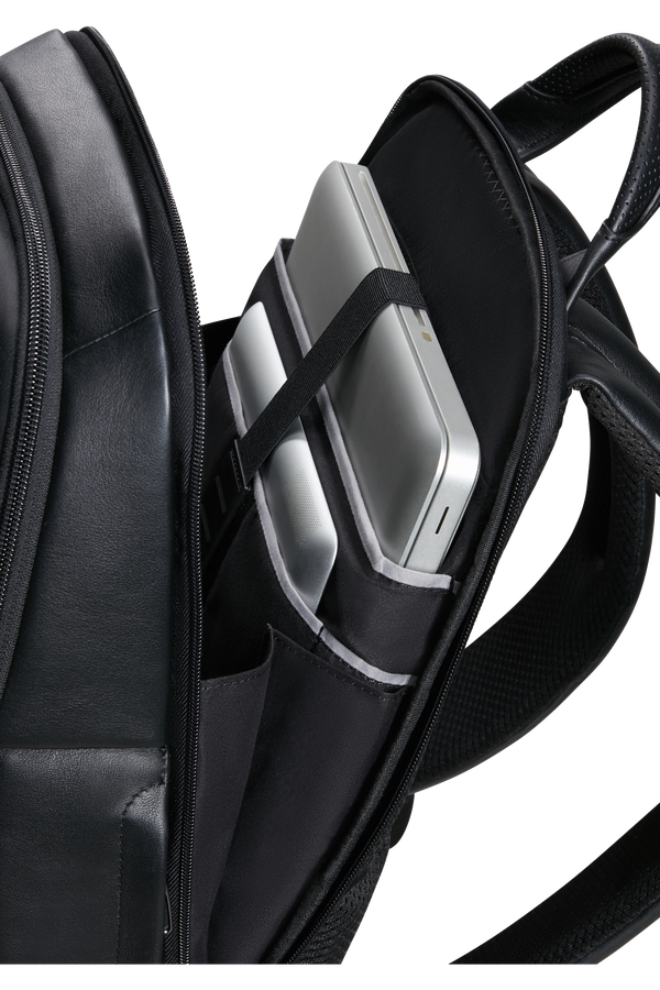 Samsonite Pro-Dlx 6 Leather Backpack 14.1'  Zwart Samsonite Pro-Dlx 6 Leather Backpack 14.1'  Zwart