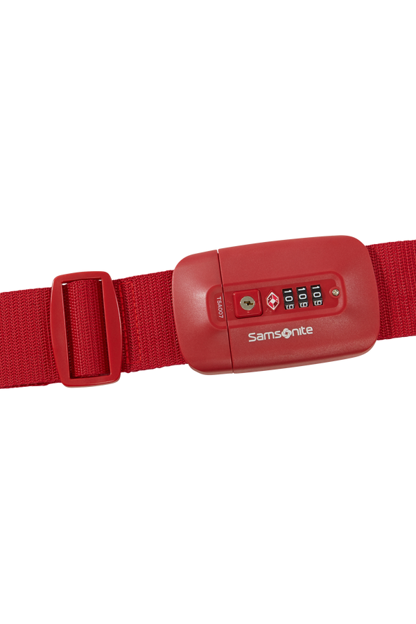 Samsonite Ta Revolution Luggage Strap/TSA Lock  Rood