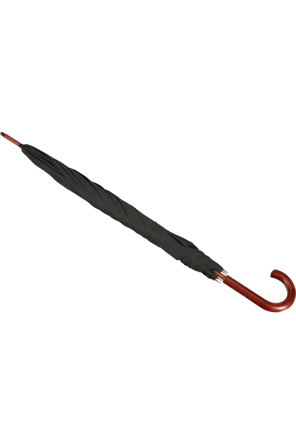 Samsonite Wood Classic S Stick Man Auto Open  Zwart