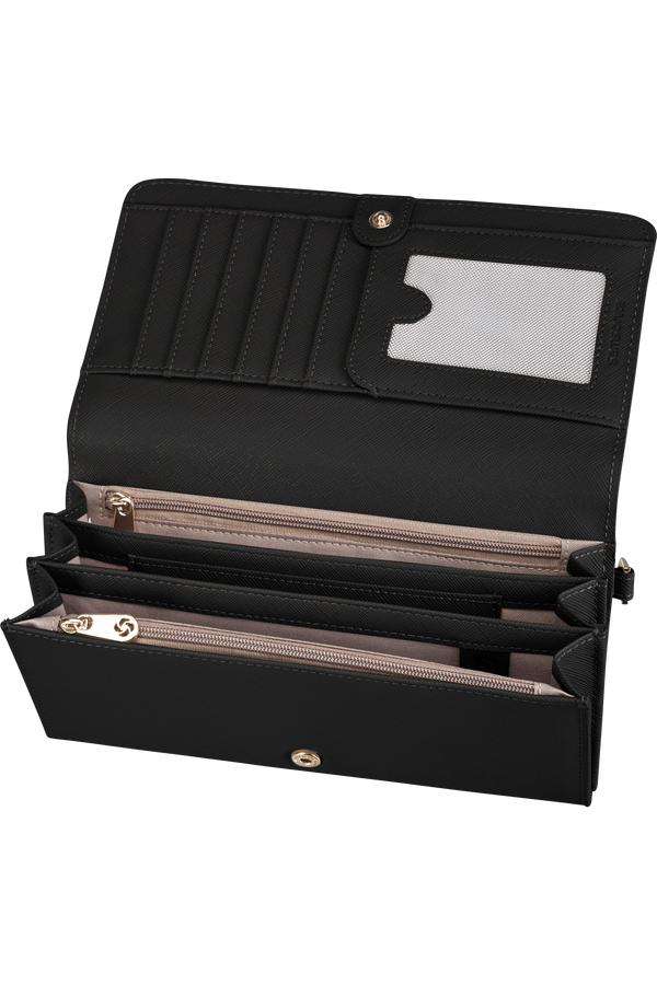 Samsonite My Samsonite Slg L W 14cc+2w+2z Coin  Zwart