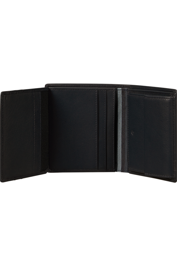 Samsonite Flagged Slg 144 - W S 8CC+HFL+C+2C  Zwart Samsonite Flagged Slg 144 - W S 8CC+HFL+C+2C  Zwart