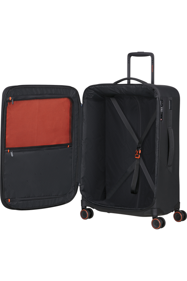 Samsonite Glazed Spinner Expandable 67cm  Zwart