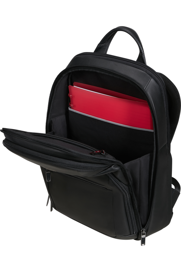 Samsonite Pro-Dlx 6 Leather Backpack 14.1'  Zwart Samsonite Pro-Dlx 6 Leather Backpack 14.1'  Zwart