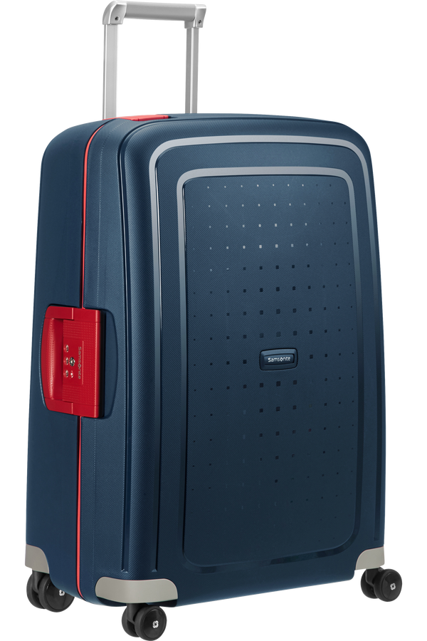 Samsonite S'Cure Spinner 69cm  Navy Blue/Capri Red