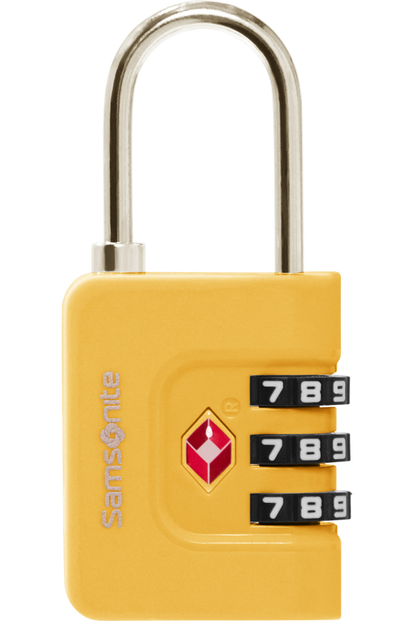 Samsonite Ta Revolution Combilock 3 dial TSA  Geel