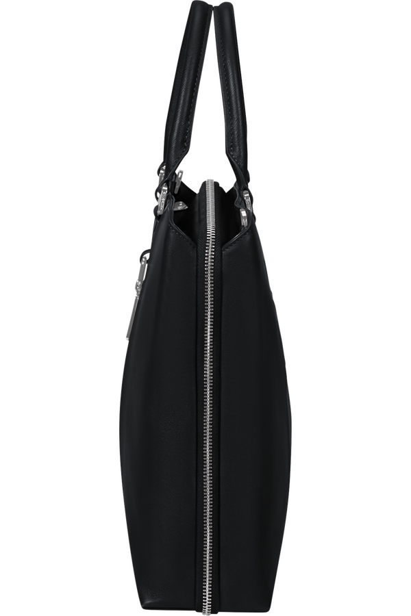 Image Biz Leather Aktetas 15.6" | Samsonite Image Biz Leather Briefcase 15.6'  Zwart