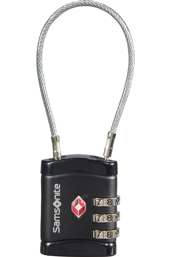 Samsonite Global Ta Cablelock 3 dial TSA Zwart