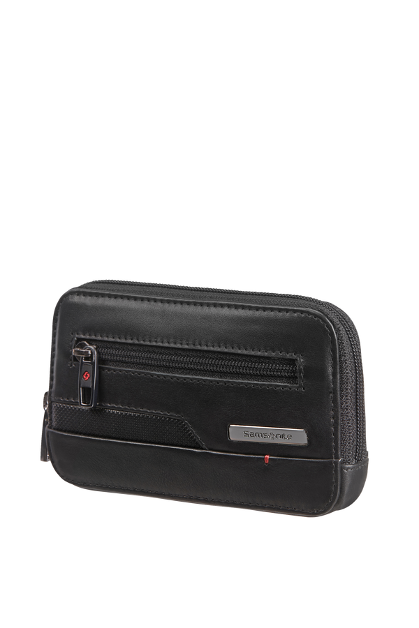 Samsonite Pro-Dlx 5 Slg 524-Z Round Key Pouch+2R Zwart Samsonite Pro-Dlx 5 Slg 524-Z Round Key Pouch+2R Zwart