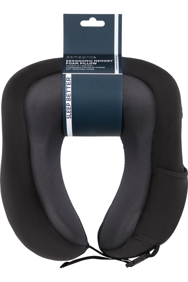 Samsonite Ta Revolution Ergonomic Memory Foam Pillow  Zwart