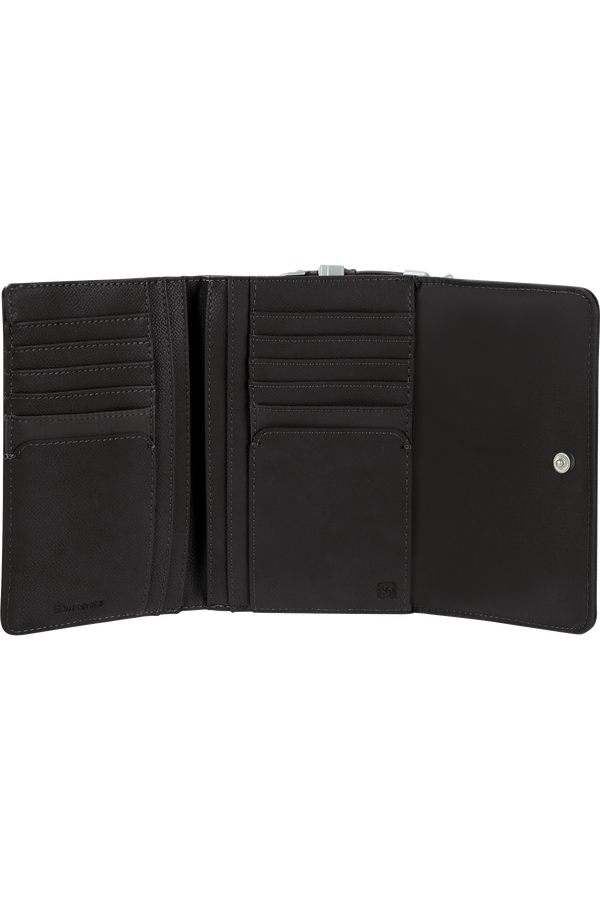 Samsonite Karissa Slg Wallet 12CC+ZIP EXT M  Zwart
