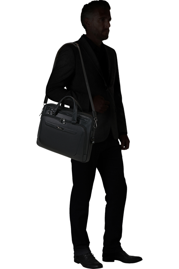 Pro-Dlx Leather Aktetas 15.6"