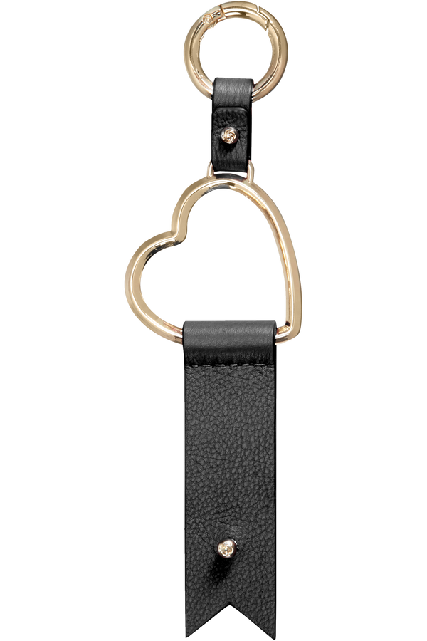 Samsonite Lady Charmy Heart Key Ring Zwart Samsonite Lady Charmy Heart Key Ring Zwart