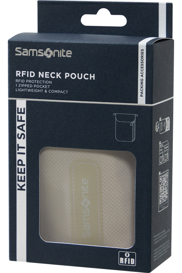 Samsonite Ta Revolution RFID Neck Pouch  Eclipsgrijs Samsonite Ta Revolution RFID Neck Pouch  Eclipsgrijs