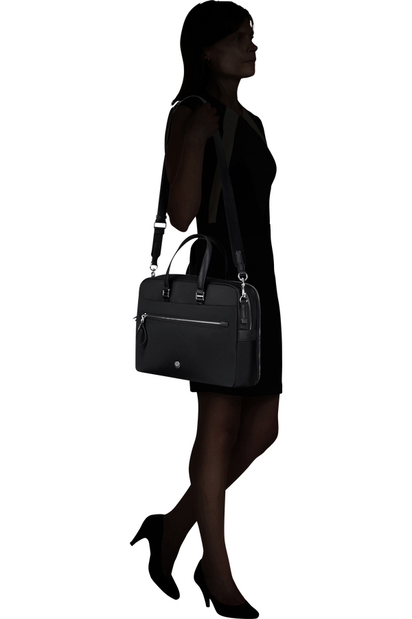 Samsonite Karissa Evo Bailhandle 15.6' 2 Comp  Zwart Samsonite Karissa Evo Bailhandle 15.6' 2 Comp  Zwart