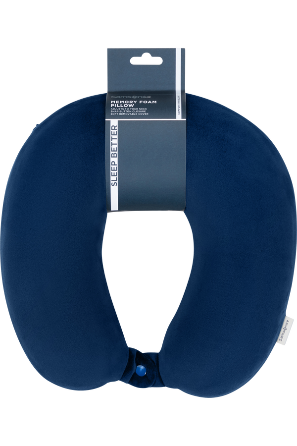 Samsonite Ta Revolution Memory Foam Pillow  Midnight Blue