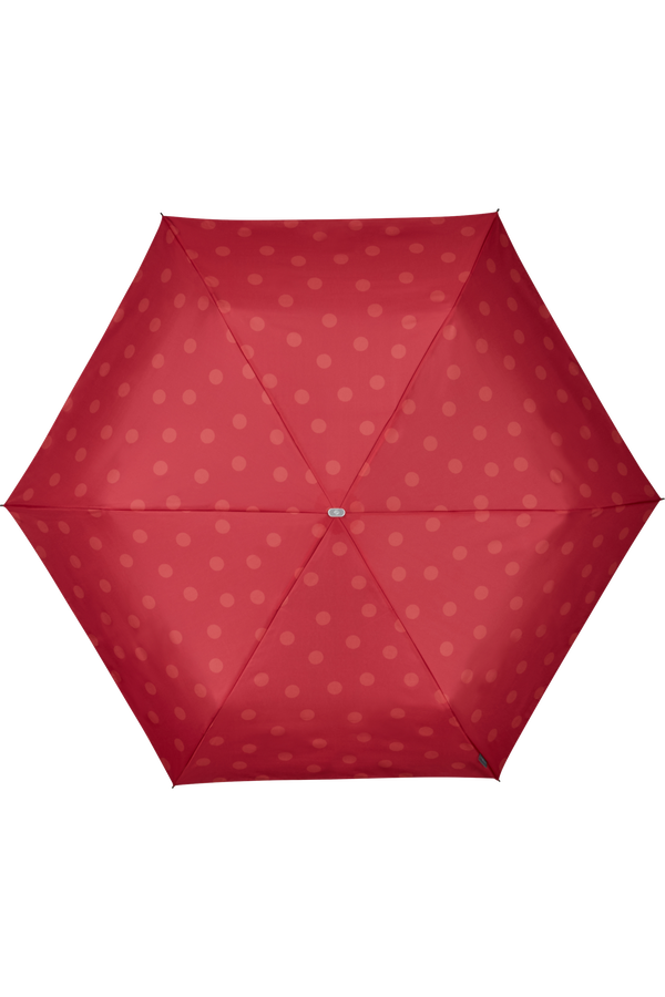 Samsonite Alu Drop S 3 Sect. Manual Flat  Sunset Red Polka Dots Samsonite Alu Drop S 3 Sect. Manual Flat  Sunset Red Polka Dots