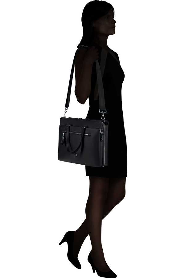 Samsonite Karissa Evo Slim Bailhandle 15.6'  Zwart Samsonite Karissa Evo Slim Bailhandle 15.6'  Zwart